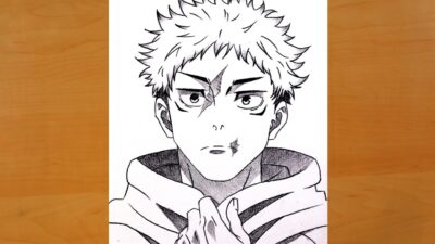 How to Draw Yuji Itadori step by step | Jujutsu Kaisen