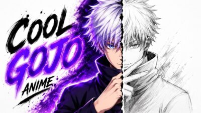 How to draw Satoru Gojo | Jujutsu Kaisen Pencil Sketch and Anime Potrait | Easy Gojo sketch from JJK