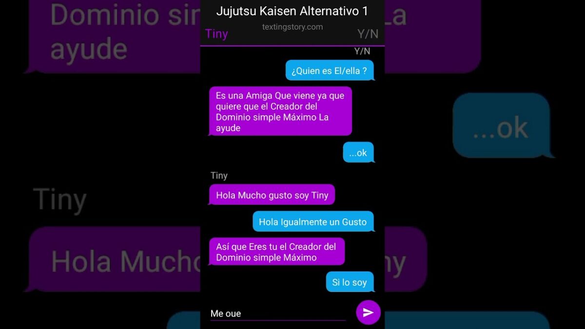Jujutsu Kaisen Textinghistori Cap 1