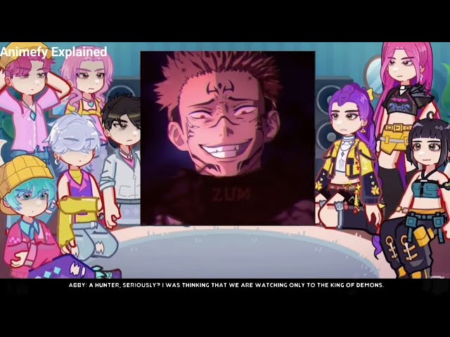 Kpop Demon Hunters React to Sukuna 😈 | Jujutsu Kaisen | KPDH X JJK