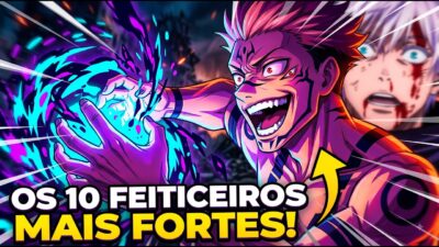 A ESCALA DE PODER QUEBROU! Os 10 Feiticeiros Mais Fortes de Jujutsu Kaisen