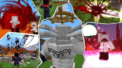 FINALMENTE!! ATUALIZOU A MELHOR ADDON ATUAL de JUJUTSU KAISEN PARA MINECRAFT PE 26.42