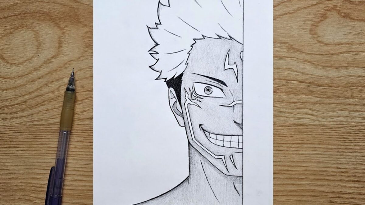 How to Draw Ryomen Sukuna 😈 | Jujutsu Kaisen | Sukuna Step By Step Tutorial