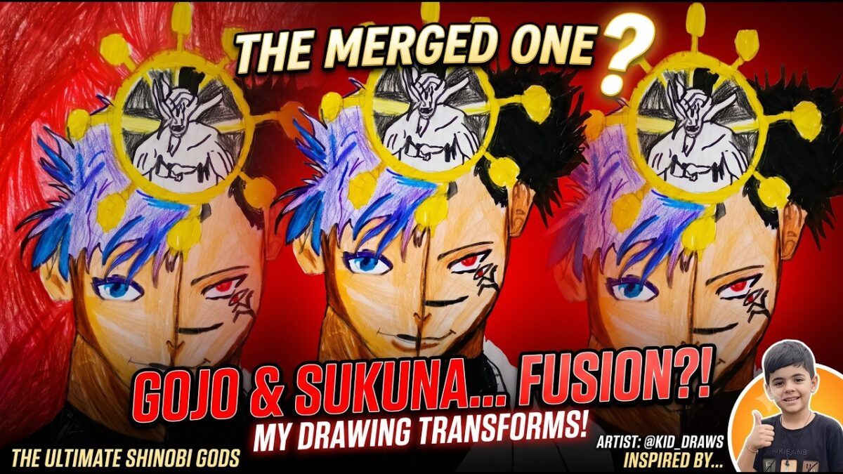 I Drew the Ultimate GOJO × SUKUNA Fusion 😈🔥 | Jujutsu Kaisen Drawing
