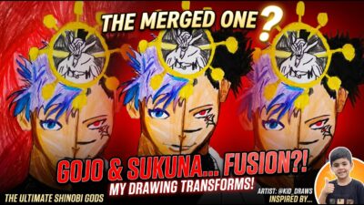 I Drew the Ultimate GOJO × SUKUNA Fusion 😈🔥 | Jujutsu Kaisen Drawing