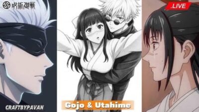 🔴 LIVE Drawing Gojo & Utahime ❤️ | Jujutsu Kaisen Pencil Art ✍️🔥 | CraftByPavan
