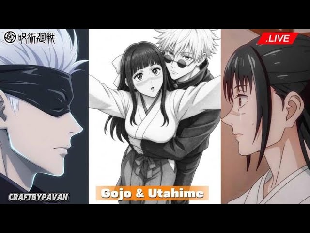 🔴 LIVE Drawing Gojo & Utahime ❤️ | Jujutsu Kaisen Pencil Art ✍️🔥 | CraftByPavan