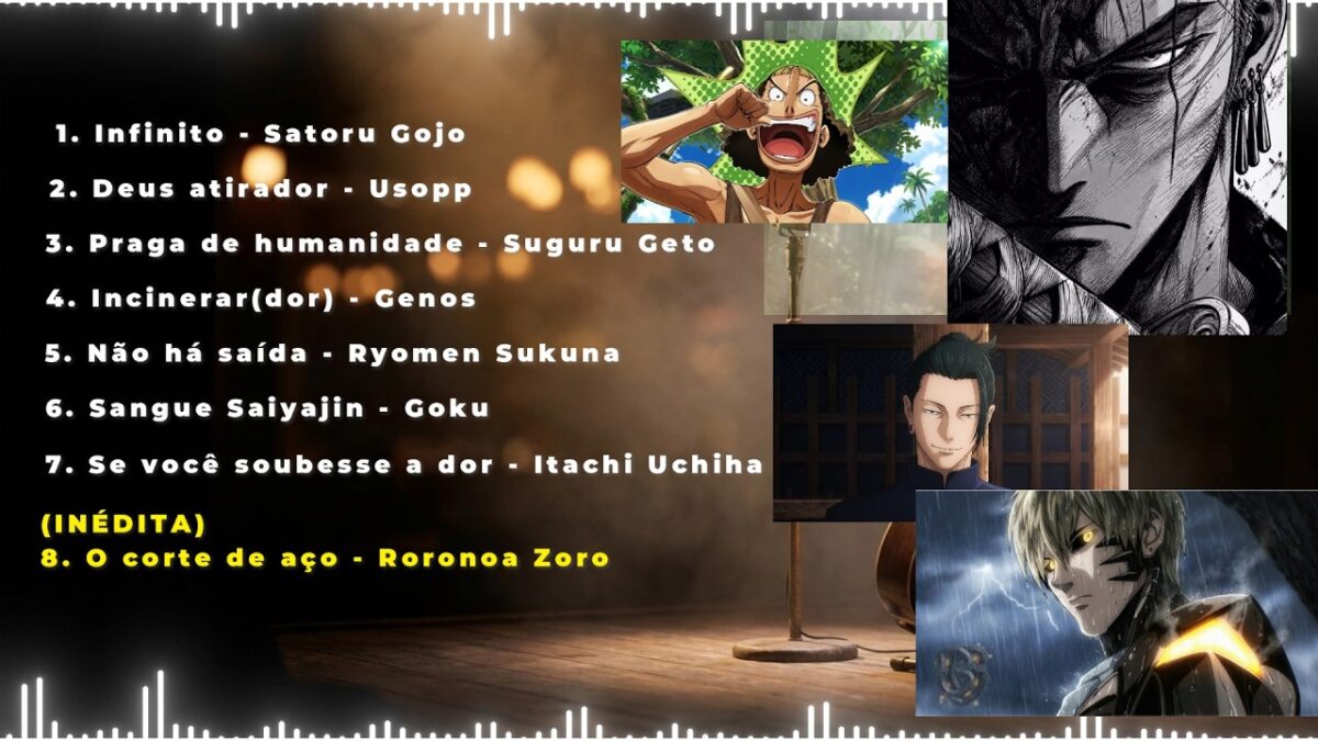 Especial Acústico – 8 Músicas  (One Piece, Jujutsu Kaisen, Dragon Ball e Naruto)