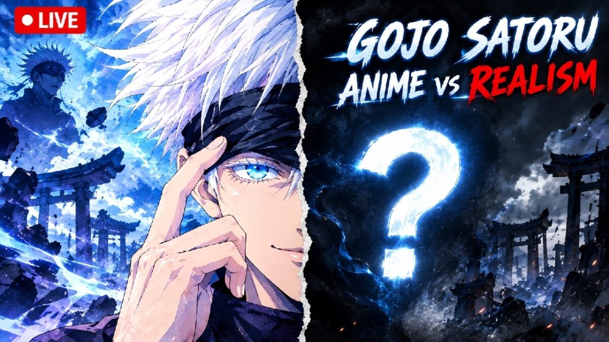GOJO SATORU | Anime vs Realism 🎨 LIVE | Jujutsu Kaisen #gojo #jjk #artlive