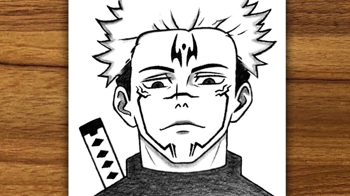 How To Draw Sukuna Step By Step 😈 | Jujutsu Kaisen Pencil Sketch Tutorial