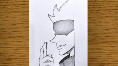 How to Draw Gojo | Satoru Gojo Drawing | Jujutsu Kaisen Anime Drawing #art