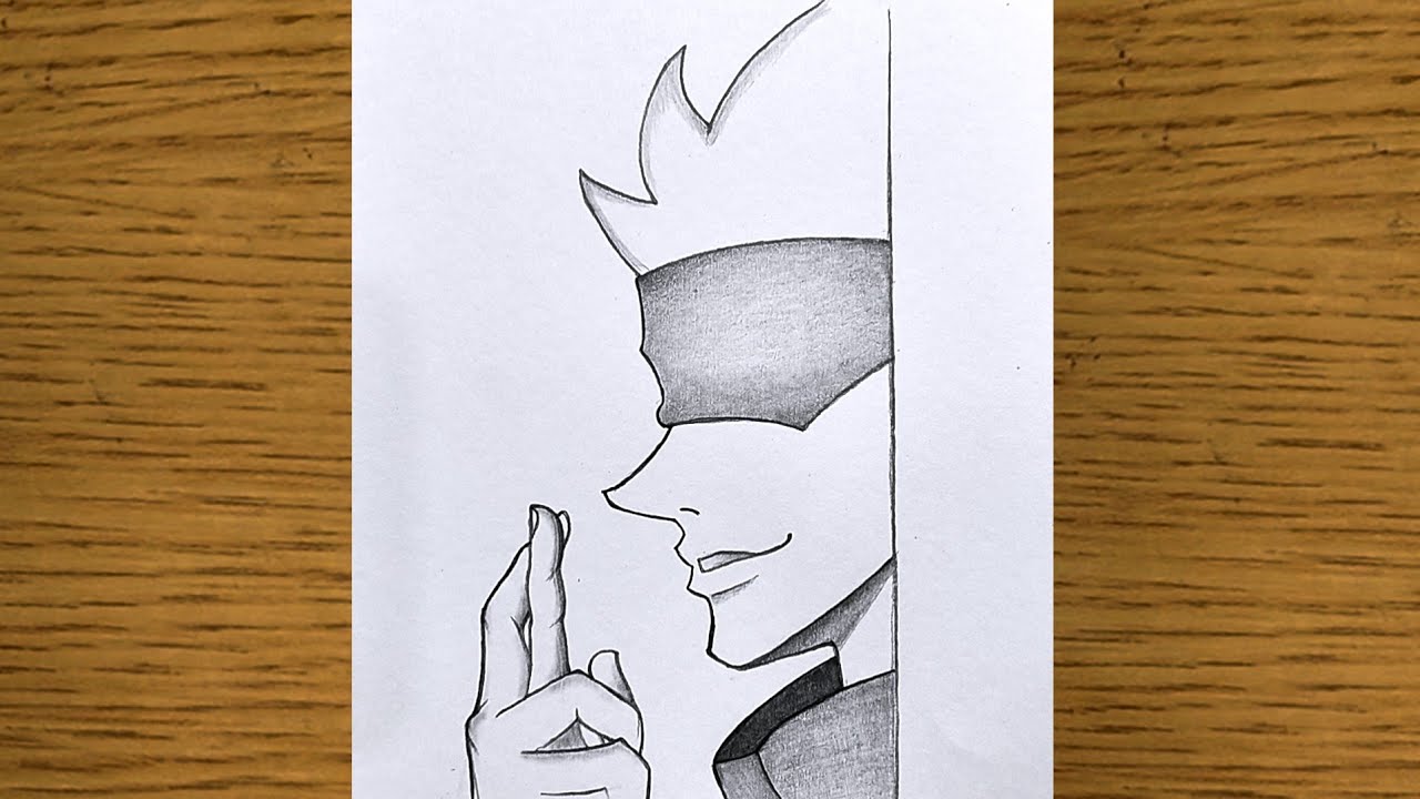 How to Draw Gojo | Satoru Gojo Drawing | Jujutsu Kaisen Anime Drawing # ...