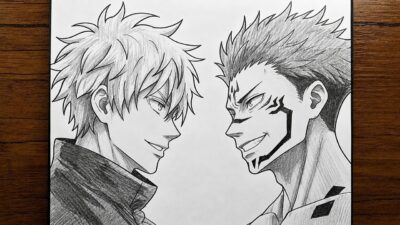 How to Draw Gojo VS Sukuna || Epic Anime Battle || Jujutsu Kaisen Drawing