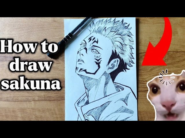How to Draw Sakuna step by step | Jujutsu Kaisen Anime Drawing Tutorial
