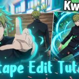 MIXTAPE EDIT TUTORIAL IN KWAICUT JUJUTSU KAISEN | NAOYA ZENIN | VIRAL MIXTAPE TUTORIAL