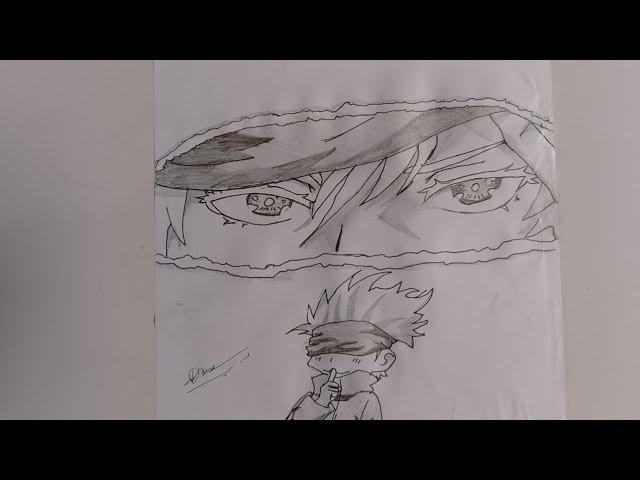 Satoru Gojo Pencil Sketch | Jujutsu Kaisen Anime Art