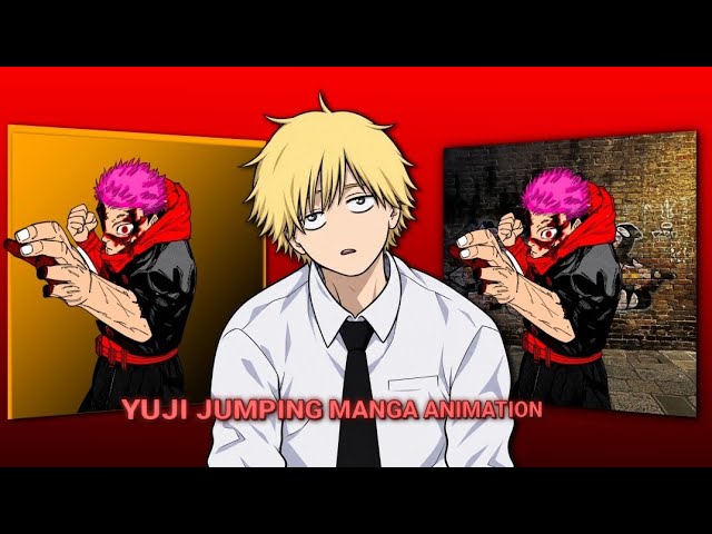 Yuji Jumping Animation 🔥 | Full Manga Animation Process | Jujutsu Kaisen
