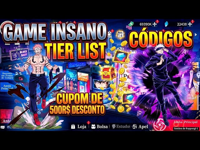 500R$ DE GRAÇA EM CUPONS?! JUJUTSU KAISEN ZERO REALM FRONT – Games Ocultos #1