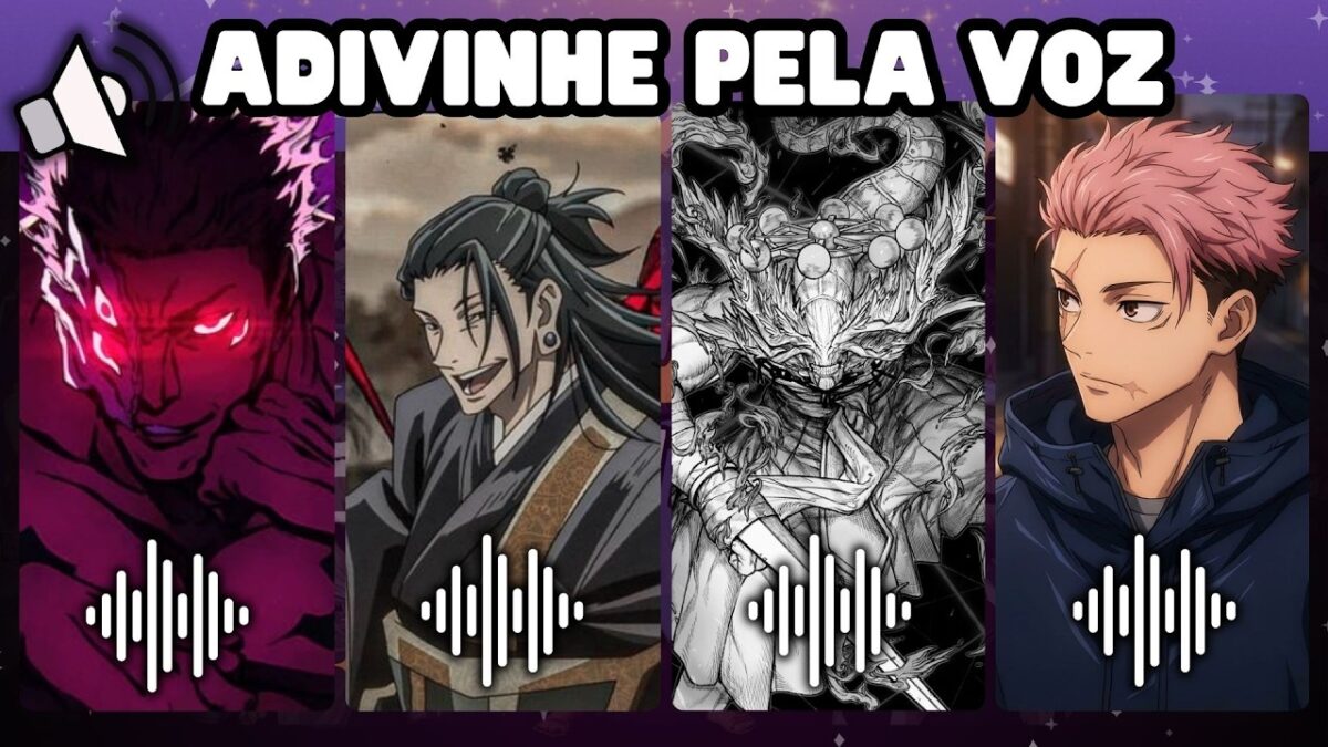 ADIVINHE O PERSONAGEM DE JUJUTSU KAISEN PELA VOZ | DESAFIO DAS VOZES #4🎧