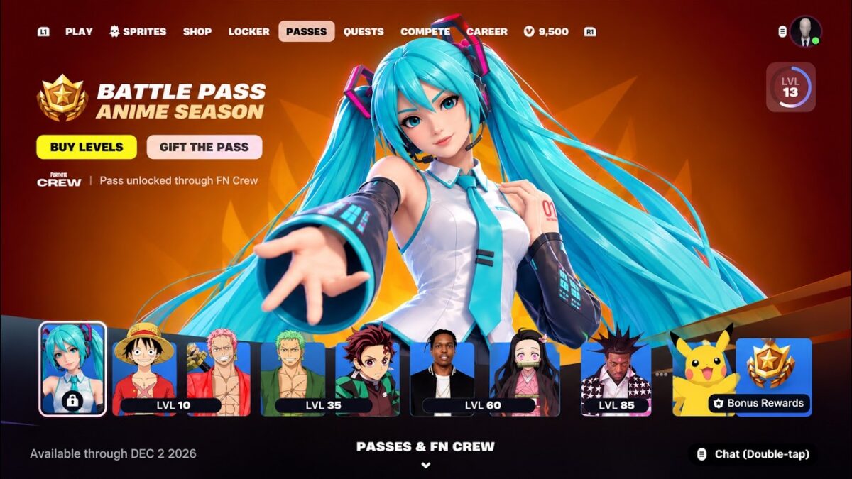 FORTNITE ANIME MINI SEASON BATTLE PASS REVEALED!