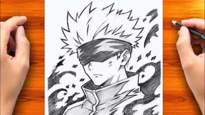 Gojo Satoru Drawing with Pencil ✏️ | Jujutsu Kaisen Anime Drawing Tutorial