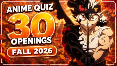 Guess The Anime Opening! 🍂 FALL 2026 Quiz (30 Openings)