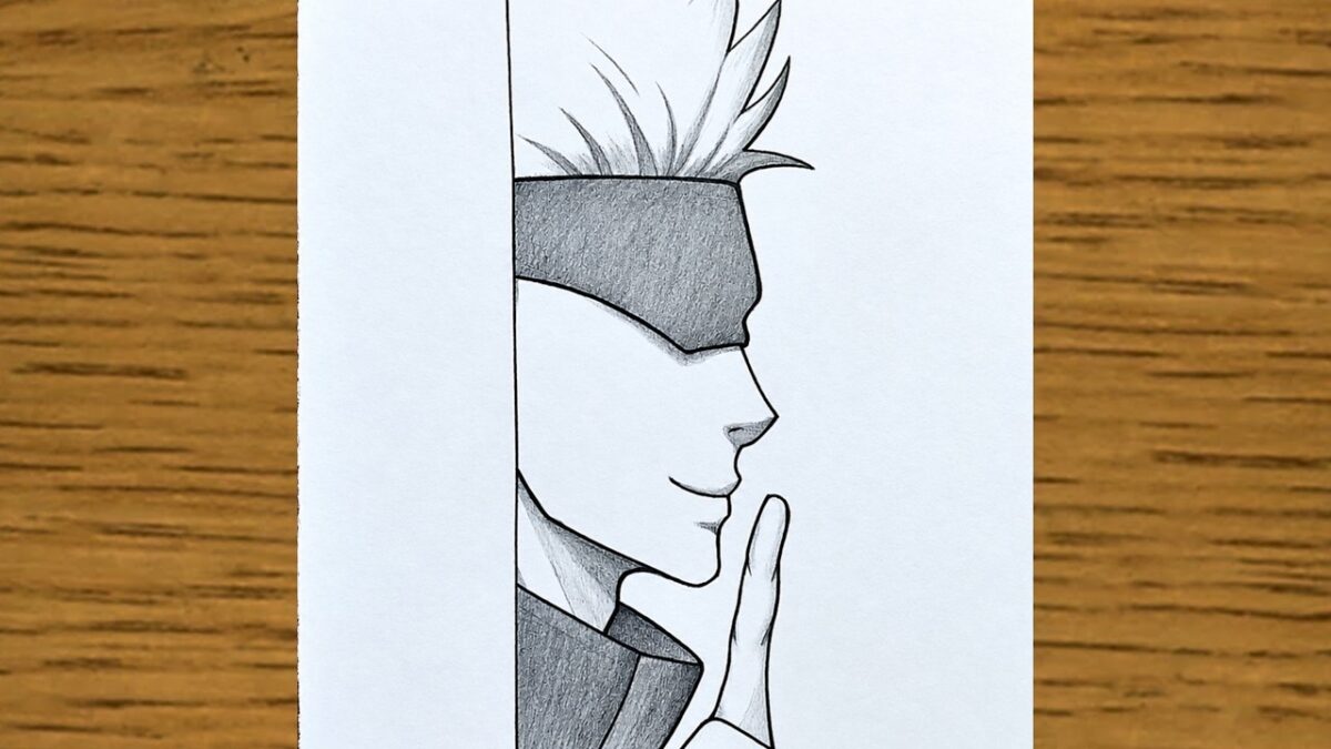 How to Draw Gojo Satoru | Jujutsu Kaisen Anime Drawing Tutorial ✍️ | Easy Anime Drawing #art