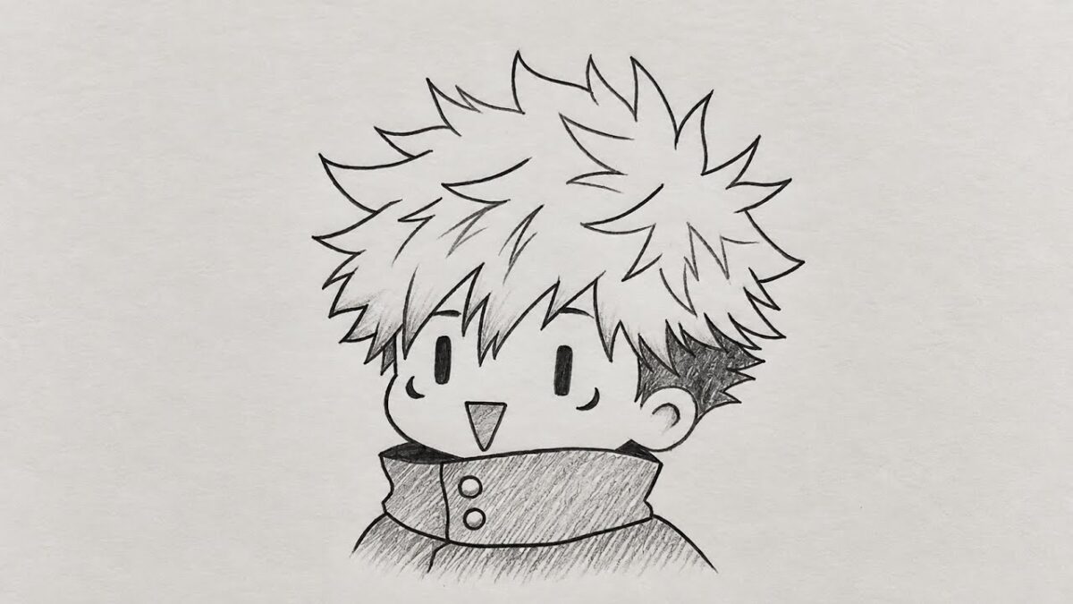 How to Draw Yuji Itadori Step by Step | Cute Jujutsu Kaisen Pencil Drawing