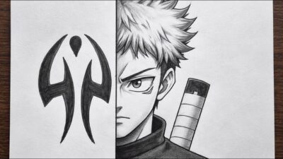 How to draw Yuji Itadori | Jujutsu Kaisen anime drawing step by step