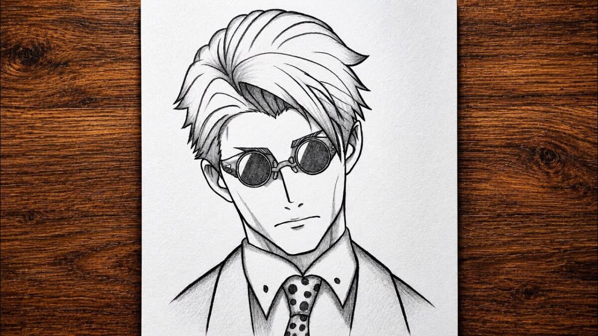 Kento Nanami drawing from Jujutsu Kaisen / Easy drawing / anime drawing