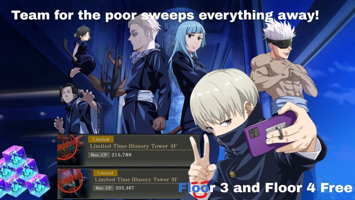 October Floor 3 and 4 Guide: F2P TEAM! (Jujutsu Kaisen Phantom Parade)