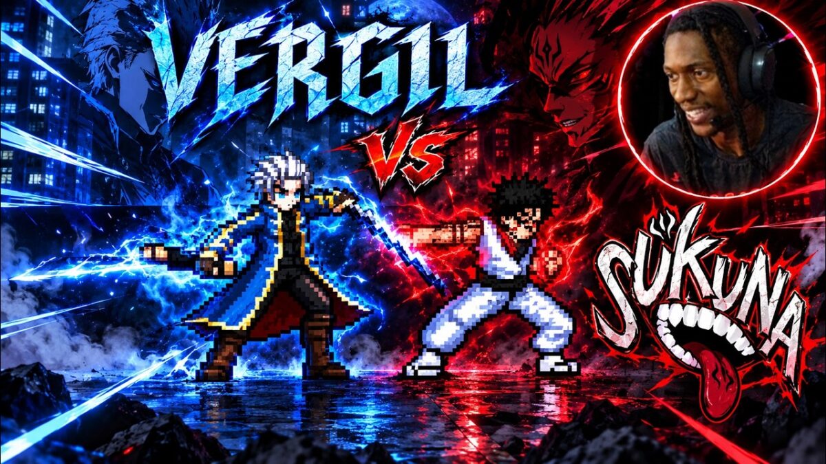Vergil VS Sukuna (Sprite Animation) (Devil May Cry X Jujutsu Kaisen) |Reaction Video|